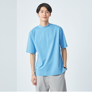オーガニック ポンチ モックネック Tシャツ