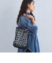 2WAYメッシュ シャイニー トートバッグ