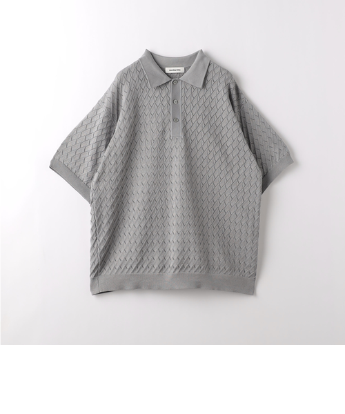 UNITED ARROWS ☆UA MONKEY 羽田airport シルケット USAコットン ウォーターマーク ポロシャツ