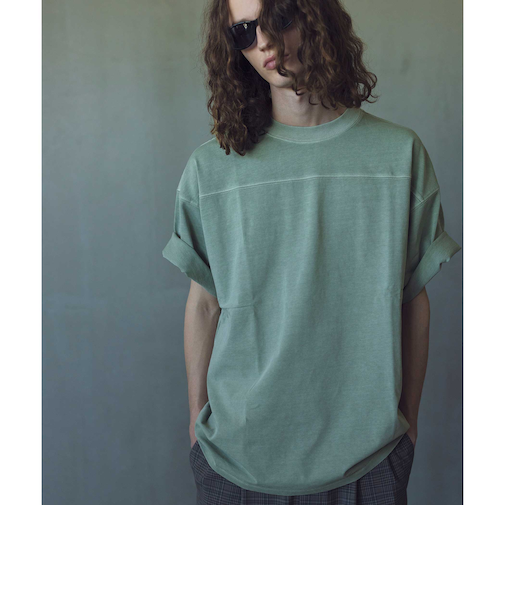 ピグメント フットボール Tシャツ