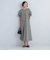 ［size SHORT/TALLあり］ドビー ストライプ コンシャス ワンピース -マシンウォッシャブル-