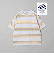 10oz ヘビー ボーダー クルーネック Tシャツ
