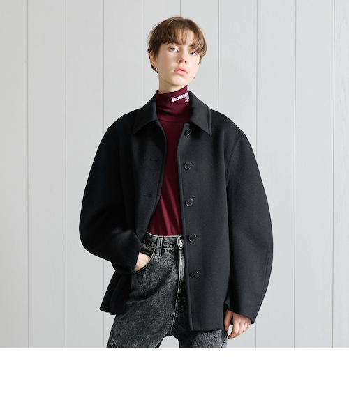 H BEAUTY&YOUTH ウールカシミヤ ハーフステンカラーコート H＞ウールカシミヤ ハーフステンカラーコート｜ユナイテッドアローズ