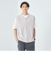ジップベスト レイヤード Tシャツ