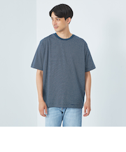 スリーク ボーダー クルーネック Tシャツ