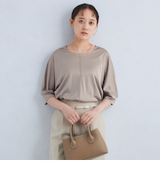 トリアセ スムース ドルマン プルオーバー カットソー