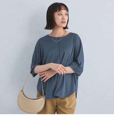 トリアセ スムース ドルマン プルオーバー カットソー
