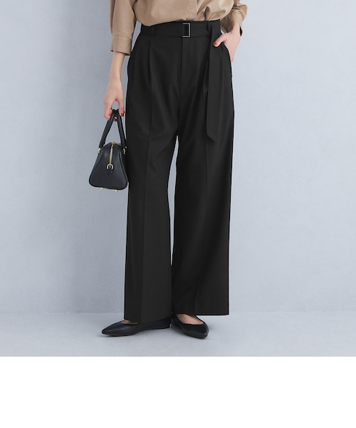 2タック ベルト ワイド パンツ｜ユナイテッドアローズ アウトレットの