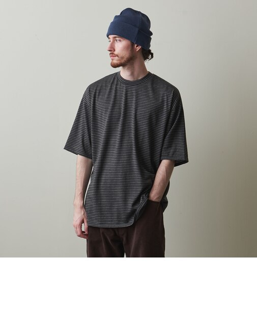 ＜Steven Alan＞ ウール ボーダー ショートスリーブ Tシャツ -LOOSE