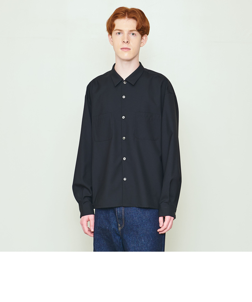 UNITED ARROWS & SONS TRO WOOL ほぼ新品 UNITED ARROWS & SONS＞ TRO WOOL BOXY SHIRT/シャツ
