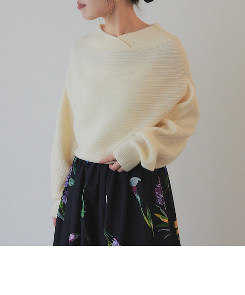 【みい】EMMEL REFINES ニットプルオーバー EMMEL REFINES ニット セーター 「EMMEL REFINES」EM HW