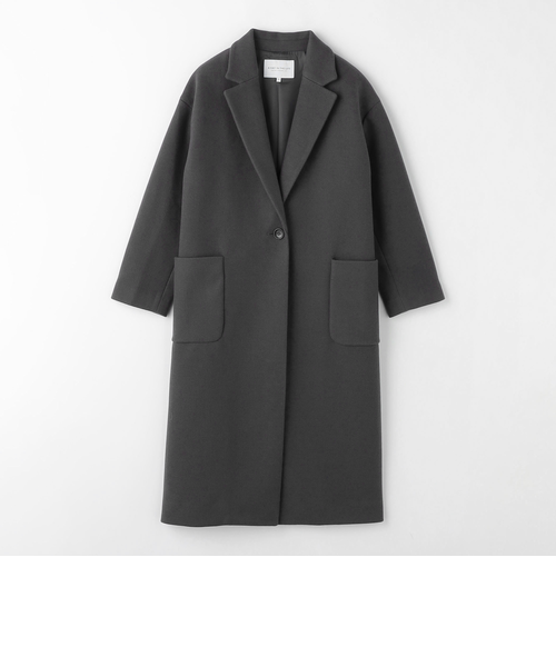 【試着のみ】ユナイテッドアローズ メルトンチェスターコート　M 【ほぼ新品】 ニットメルトン チェスターコート ＜A DAY IN THE LIFE