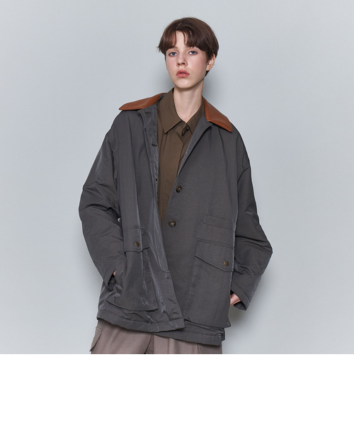 最終値下げ今週限り！<6(ROKU)>ナイロン レザーカラー コート サイズ36 6(ROKU)＞ナイロン レザーカラー コート｜ユナイテッドアローズ