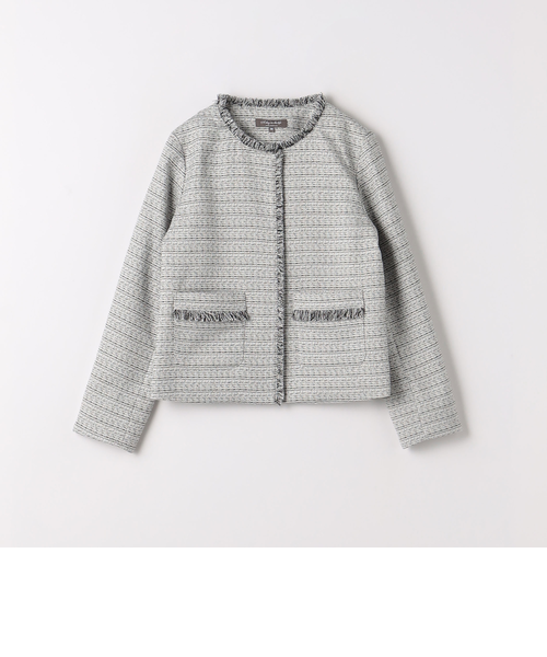 UNITED ARROWS ラメツイードノーカラージャケットセット UNITED ARROWS（ユナイテッドアローズ）の「ラメツイード ノーカラー