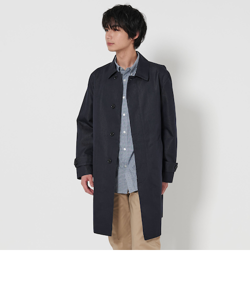 みー　シャンブレー　ツイルコート シャンブレー ツイル ステンカラーコート＜A DAY IN THE LIFE