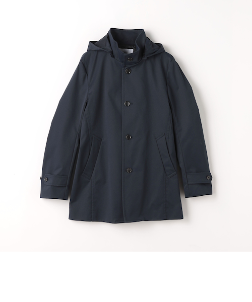 レイズドネック フーデッド コート‐はっ水‐＜A DAY IN THE LIFE