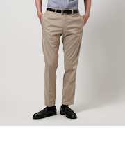 ツイル ノープリーツ テーパード スラックス‐マシンウォッシャブル・接触冷感‐＜A DAY IN THE LIFE＞