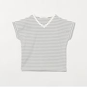 Vネック フレンチスリーブTシャツ ＜A DAY IN THE LIFE＞