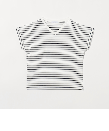 Vネック フレンチスリーブTシャツ ＜A DAY IN THE LIFE＞