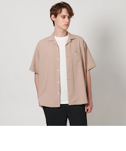 リネンライク ドビー オープンカラーシャツ＜A DAY IN THE LIFE＞
