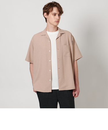 リネンライク ドビー オープンカラーシャツ＜A DAY IN THE LIFE＞