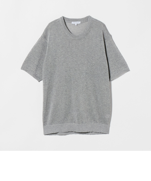 リネンライク テンジク ニットTシャツ-ウォッシャブル-＜A DAY IN THE LIFE＞