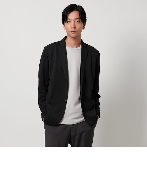 【NAVY】メランジ カノコ カーディガンジャケット-吸水速乾-<A DAY IN THE LIFE> メランジ カノコ カーディガンジャケット―吸水速乾―＜A DAY IN THE LIFE＞