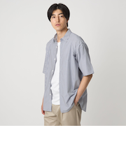 ストライプ リラックス レギュラーカラー ショートスリーブシャツ＜A DAY IN THE LIFE＞