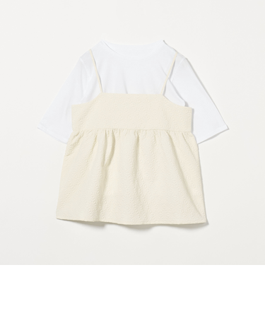 エンボスキャミ+Tシャツ  ＜A DAY IN THE LIFE＞