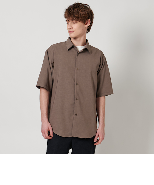 ウールライク トロピカル リラックスシャツ-吸水速乾・イージーケア-＜A DAY IN THE LIFE＞