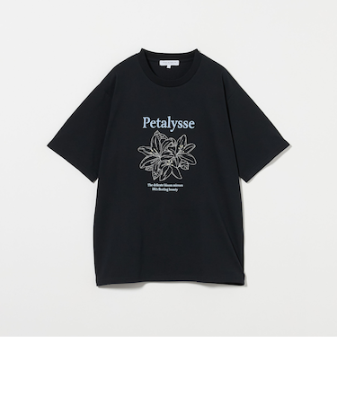 フラワー エンブロイダリー リラックス クルーネックTシャツ＜A DAY IN THE LIFE＞