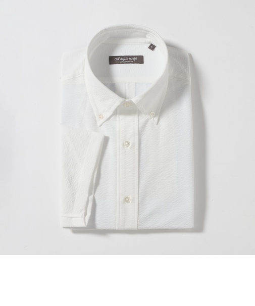 ドットエアー サッカー ボタンダウン シャツ＜A DAY IN THE LIFE＞