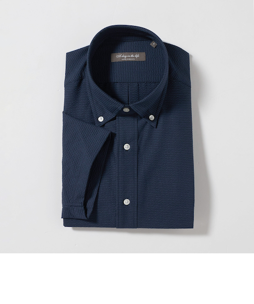 ドットエアー サッカー ボタンダウン シャツ＜A DAY IN THE LIFE＞