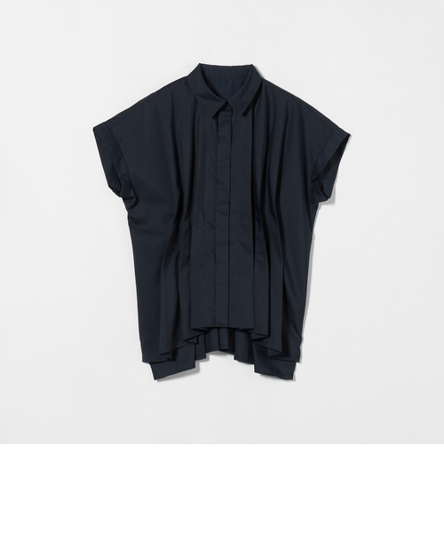美品　ドゥロワー　リネン100% タックショートスリーブブラウス 1500025S1799_m1_a015.jpg