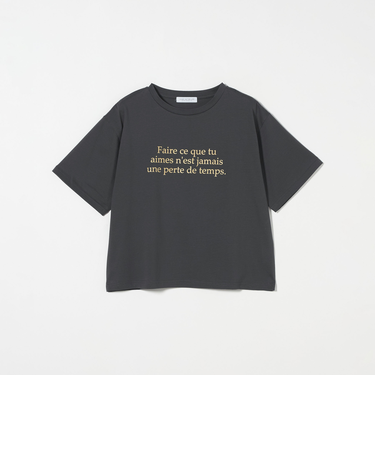シルケット フレンチロゴTシャツ ‐接触冷感・UVカット‐＜A DAY IN THE LIFE＞