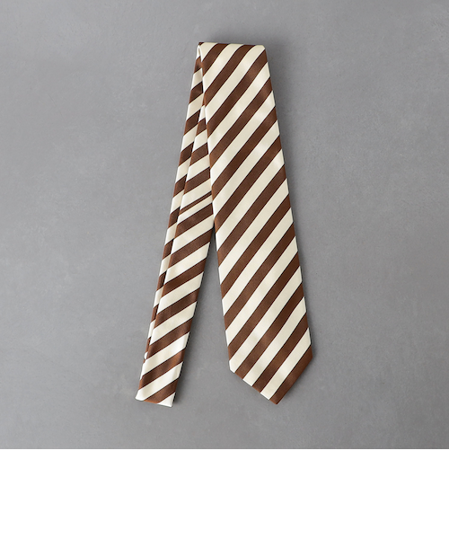 ꧁極美品꧂ ビームスエフ ネクタイ レジメンタル ストライプ グリーン ブラウン 04101739_67f783a6e9529.jpg