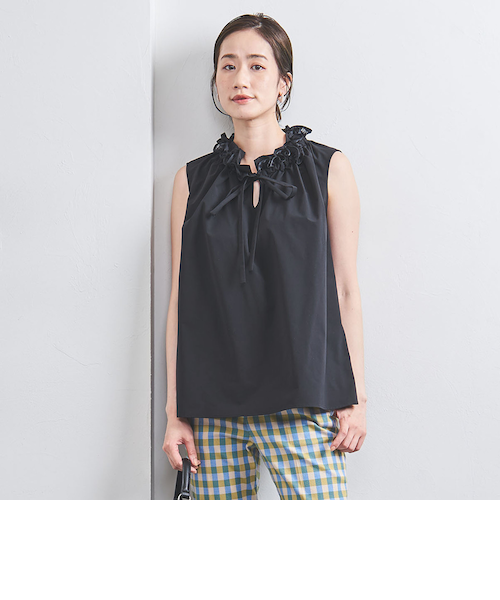 オーガンジーフリル ノースリーブブラウス｜ユナイテッドアローズ