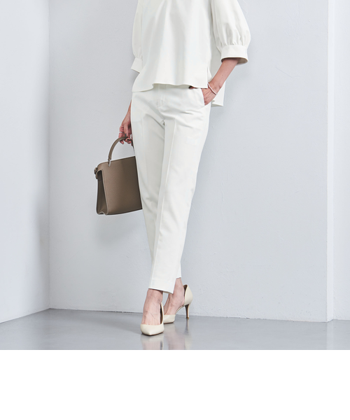 マーク&ロナ ウォーム軽量・伸縮ストレッチスリムパンツ　オフホワイト マーク&ロナ ウォーム軽量・伸縮ストレッチスリムパンツ オフホワイト