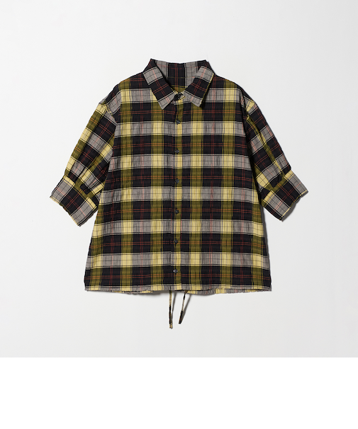 サッカー チェック ハーフスリーブシャツ <A DAY IN THE LIFE>