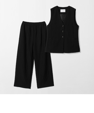 シボ ベスト＋パンツ セットアップ ＜A DAY IN THE LIFE＞