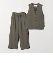 シボ ベスト＋パンツ セットアップ ＜A DAY IN THE LIFE＞