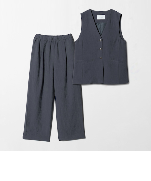 シボ ベスト＋パンツ セットアップ ＜A DAY IN THE LIFE＞