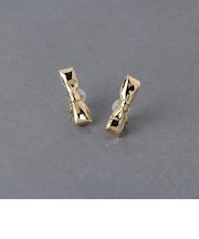 リボンモチーフ イヤリング