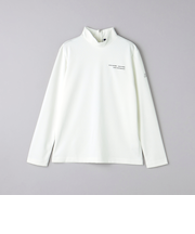 ウィメンズ ジャカード バックジップ モックネック シャツ