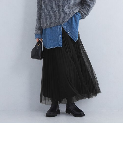2WAYチュールプリーツスカート ユナイテッドアローズ size SHORT/TALLあり］2WAY チュール プリーツ スカート｜ユナイテッド