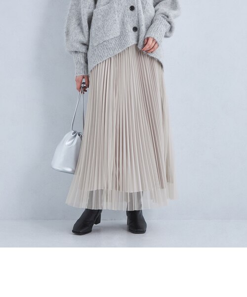 2WAYチュールプリーツスカート ユナイテッドアローズ size SHORT/TALLあり］2WAY チュール プリーツ スカート｜ユナイテッド