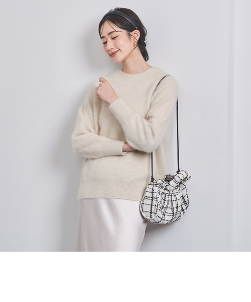超美品　ユナイテッドアローズ　フォックスカシミヤ ニット UNITED ARROWS LTD. OUTLET｜フォックス カシミヤ クルーネック