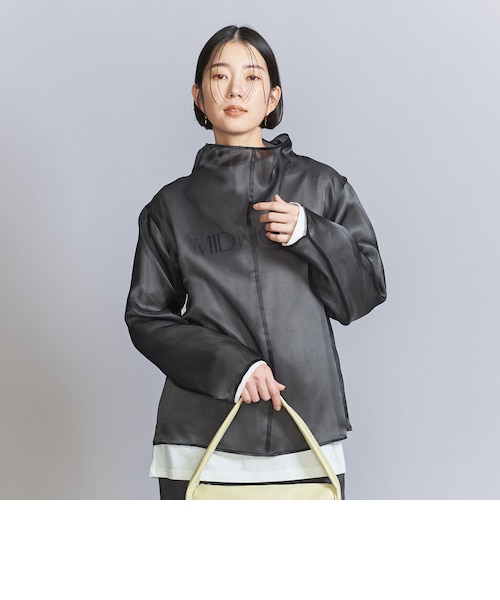 ロエフ シフォン クリオネ ブラウス 茶 ダークブラウン ユナイテッドアローズ LOEFF＞シフォン クリオネ ブラウス
