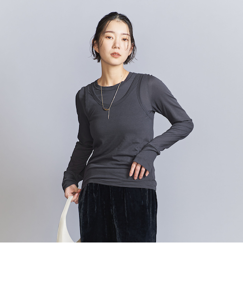 シアー レイヤード カットソー Tシャツ｜ユナイテッドアローズ