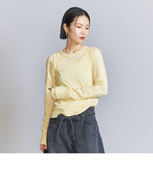 シアー レイヤード カットソー Tシャツ｜ユナイテッドアローズ